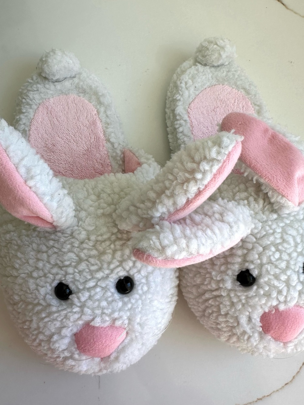 Classic Bunny Slippers Bunny Slippers White & Pink size 7